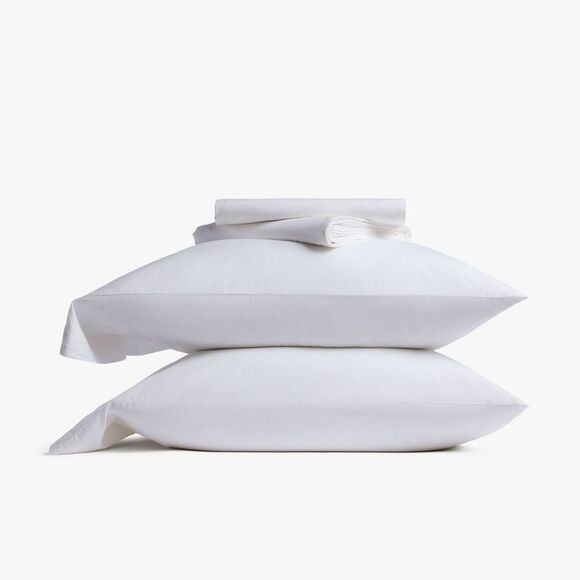 Parachute Other - Parachute - King Casual Organic Cotton Sheet Set White - Parac White